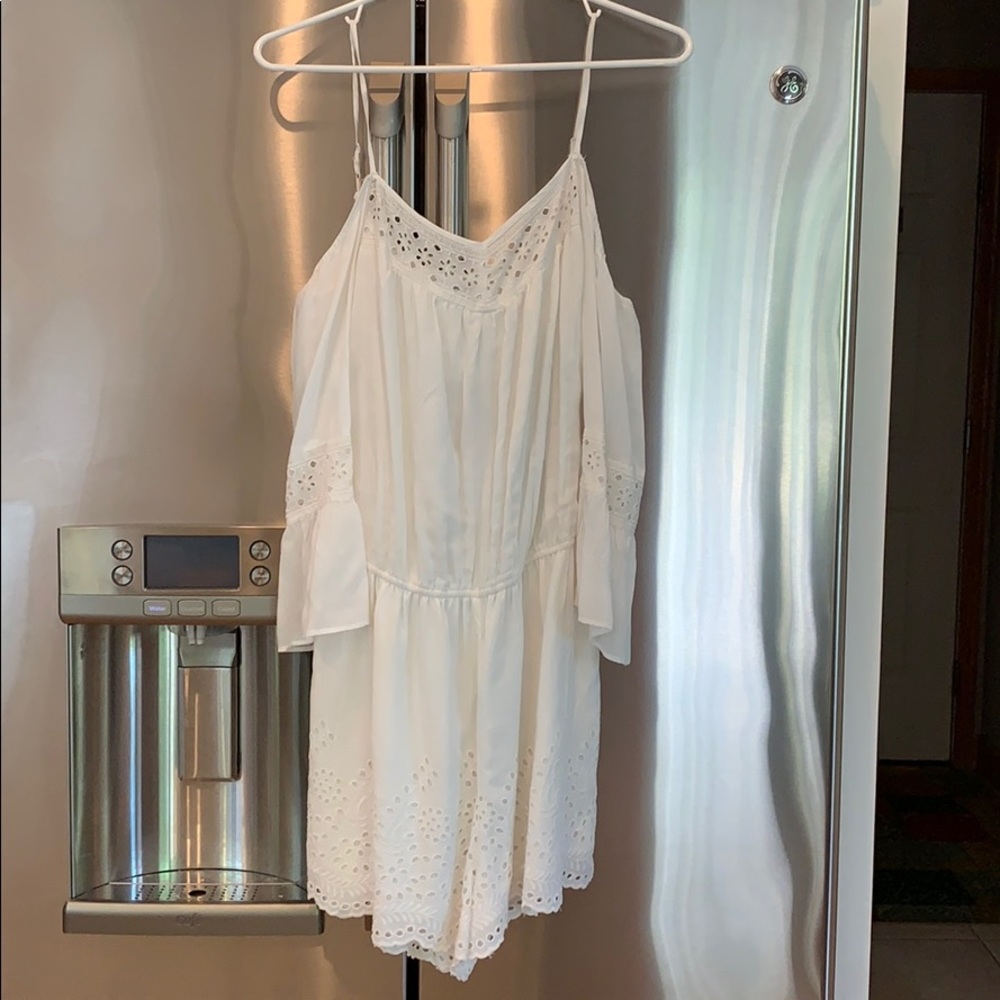 White lace romper